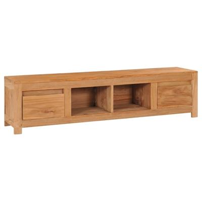 Tv-meubel 115x30x35 cm massief teakhout