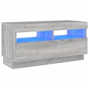 vidaXL Tv-meubel met LED-verlichting 80x35x40 cm grijs sonoma eiken