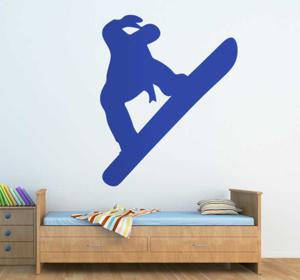 Muursticker silhouet sporter