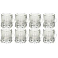 Shotglas - 1x - vorm bierpul glaasje/glas - met handvat - 2cl - Oktoberfest