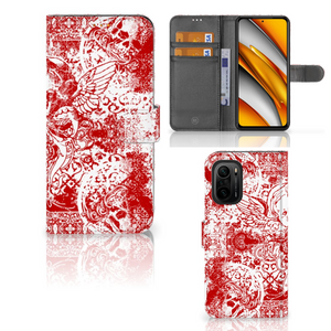 Telefoonhoesje met Naam Poco F3 | Xiaomi Mi 11i Angel Skull Rood