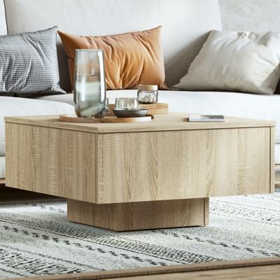 Salontafel 60x60x31,5 cm bewerkt hout sonoma eikenkleurig