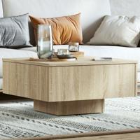 Salontafel 60x60x31,5 cm bewerkt hout sonoma eikenkleurig