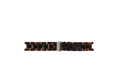 Horlogeband Fossil ES2456 / ES2458 Kunststof/Plastic Bruin 18mm
