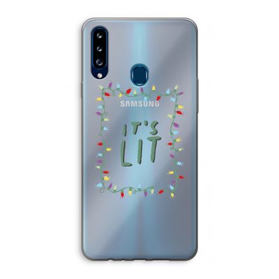 It's Lit: Samsung Galaxy A20s Transparant Hoesje