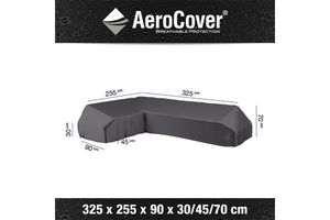 AeroCover | Loungesethoes 325 x 255 x 90 x 30-45-70(h) | L-Platform Links