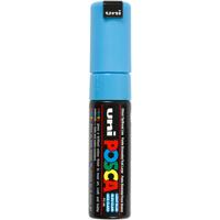 Uni-Posca Posca marker, afm pc-8k, lijndikte 8 mm, breed, lichtblauw, 1 stuk