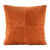 2e Halve Prijs Leen Bakker - Sierkussen Raf - Caramel - 45x45 Cm - Polyester - Oranje#Bruin