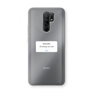 Reminder: Xiaomi Redmi 9 Transparant Hoesje