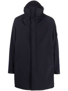 C.P. Company manteau zippé à détail de verres - Bleu