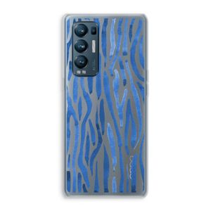 Blauwe nerven: Oppo Find X3 Neo Transparant Hoesje