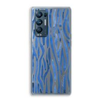 Blauwe nerven: Oppo Find X3 Neo Transparant Hoesje
