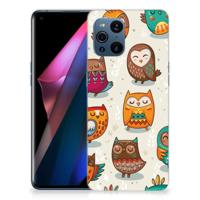 OPPO Find X3 | X3 Pro | TPU Hoesje | Vrolijke Uilen