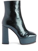 Giuseppe Zanotti bottes Morgana à effet peau de crocodile 120 mm - Vert - thumbnail