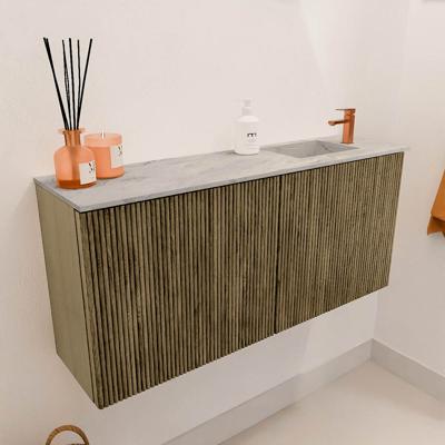 Toiletmeubel Mondiaz Joya Dlux | 90 cm | Meubelkleur Dusk | Faye wastafel Glace Wasbak Rechts | 1 kraangat