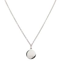 Boccia 08065-02 Ketting Rondje titanium-diamant 0.005 ct zilverkleurig 47 cm - thumbnail