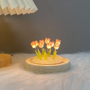 Roze Tulpenlamp - Zout(lampen) - Spiritueelboek.nl