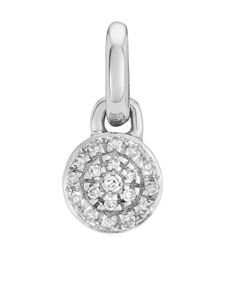 Monica Vinader mini pendentif Fiji Button orné de diamants - Argent