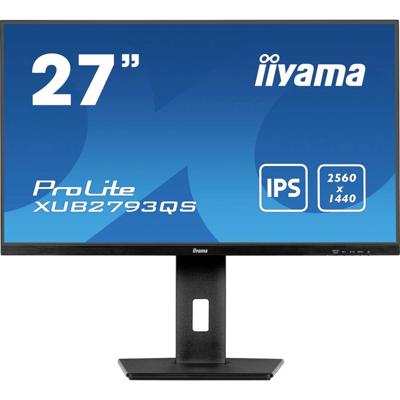 Iiyama ProLite XUB2793QS-B7 LED-monitor Energielabel C (A - G) 68.6 cm (27 inch) 2560 x 1440 Pixel 16:9 1 ms HDMI, DisplayPort, Hoofdtelefoon (3.5 mm jackplug)