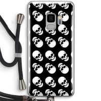 Musketon Skulls: Samsung Galaxy S9 Transparant Hoesje met koord
