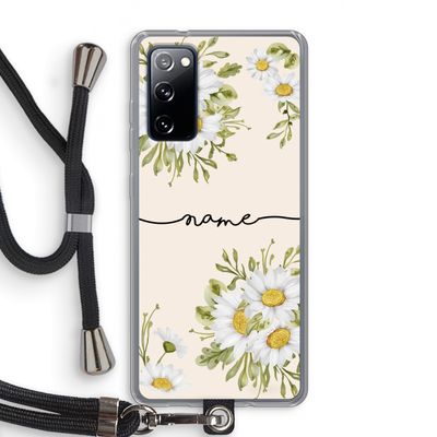 Daisies: Samsung Galaxy S20 FE / S20 FE 5G Transparant Hoesje met koord
