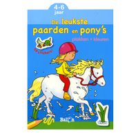 Standaard Uitgeverij Plakken en Kleuren De leukste Paarden en Pony's, 4-6 jaar - thumbnail