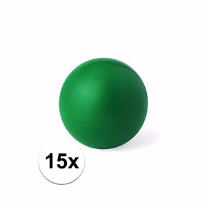 Anti stressballen Relaxman - 15x - groen - 6 cm - Mindfullness - Relax - Ontspannen artikelen