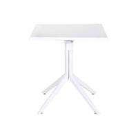 Eettafel Home ESPRIT Wit Metaal Polypropyleen 70 x 70 x 75 cm