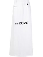 Xander Zhou jupe-short SS 2020 longue - Blanc