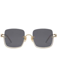 Gucci Eyewear lunettes de soleil à monture oversize - Gris