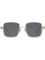 Gucci Eyewear lunettes de soleil à monture oversize - Gris