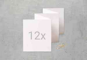 Zigzag fotokaartje Staand Gouden Paperclip - Set van 12