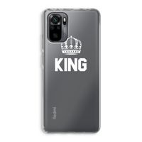 King zwart: Xiaomi Redmi Note 10 Pro Transparant Hoesje