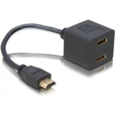 Delock 65056 Adapter HDMI male naar 2 x HDMI female