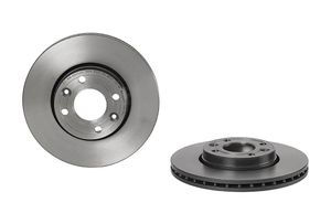 Remschijf COATED DISC LINE BREMBO, Remschijftype: Binnen geventileerd, u.a. für Renault, Dacia, Mercedes-Benz, Lada