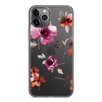 Geschilderde bloemen: iPhone 11 Pro Transparant Hoesje Geschilderde bloemen: iPhone 11 Pro Transparant Hoesje
