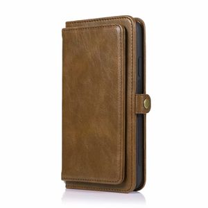 iPhone XR hoesje - Bookcase - Afneembaar 2 in 1 - Backcover - Pasjeshouder - Portemonnee - Kunstleer - Bruin