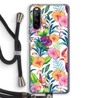 Tropisch 2: Sony Sony Xperia 10 III Transparant Hoesje met koord