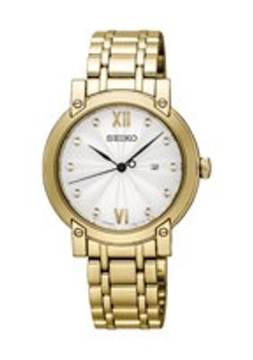 Seiko horlogeband SXDG80P1 / 7N82 0JM0 Staal Goud 14mm