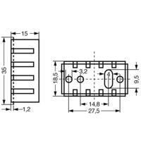 Fischer Elektronik 10037014 ICK 35 SA Koellichaam 20 K/W (l x b x h) 35 x 18.5 x 15 mm SOT-32, TO-220