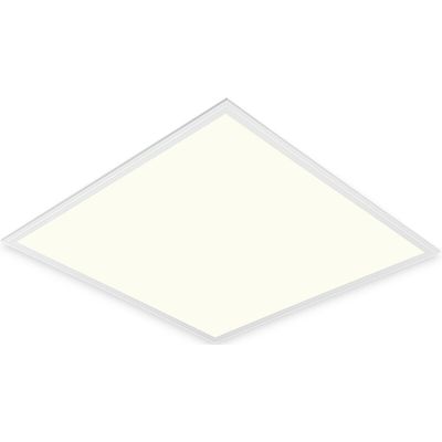 LED Paneel - Aigi Clena - Dimbaar - 60x60 Natuurlijk Wit 4000K - 40W Inbouw Vierkant - Mat Wit - Flikkervrij