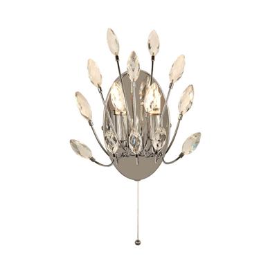Searchlight WandlampPeacock Kristal - 86012-2CC