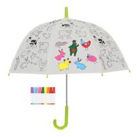 Esschert Design Inkleurparaplu boerderijdieren + 9 stiften Esschert Design Inkleurparaplu boerderijdieren + 9 stiften