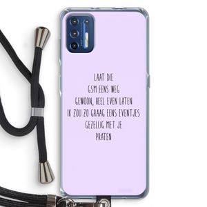GSM: Motorola Moto G9 Plus Transparant Hoesje met koord