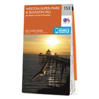 Wandelkaart - Topografische kaart 153 OS Explorer Map Weston-super-Mare, Bleadon Hill | Ordnance Survey Wandelkaart - Topografische kaart 153 OS Explorer Map Weston-super-Mare, Bleadon Hill | Ordnance Survey