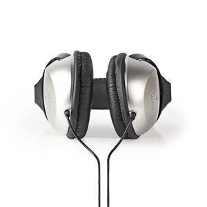 Nedis HPWD1200BK hoofdtelefoon/headset Draadloos Hoofdband Zilver, Zwart