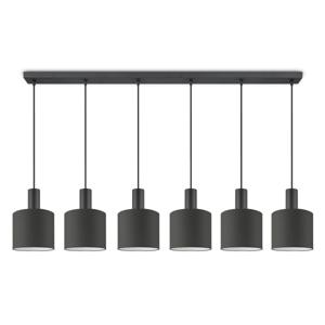 Moderne hanglamp Bling - Antraciet - verlichtingspendel Xxl Beam 6L inclusief lampenkap 20/20/17cm - pendel lengte 150.5 cm - geschikt voor E27 LED lamp - Pendellamp geschikt voor woonkamer, slaapkamer, keuken