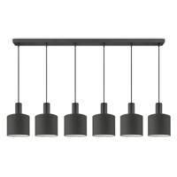 Moderne hanglamp Bling - Antraciet - verlichtingspendel Xxl Beam 6L inclusief lampenkap 20/20/17cm - pendel lengte 150.5 cm - geschikt voor E27 LED lamp - Pendellamp geschikt voor woonkamer, slaapkamer, keuken
