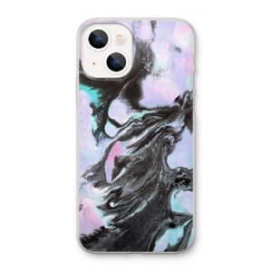 Pastel zwart: iPhone 13 mini Transparant Hoesje