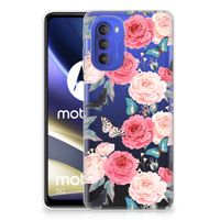 Motorola Moto G51 5G TPU Case Butterfly Roses - thumbnail